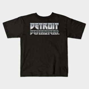 Detroit Destroyers Silver Kids T-Shirt